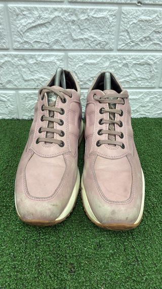 Scarpe Hogan donna rosa beige difetto in foto