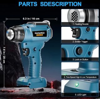 Pistola Aire Caliente Inalámbrica 18V