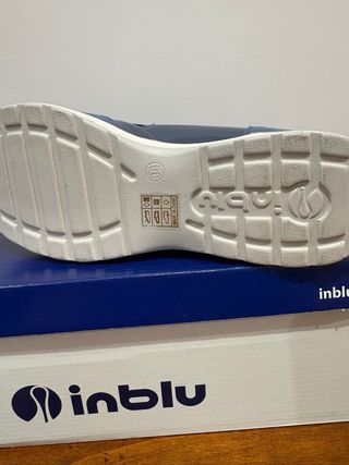 Scarpe donna Inblu blu e argento