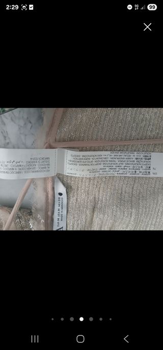 Top lentejuelas asimétrico dorado/plateado