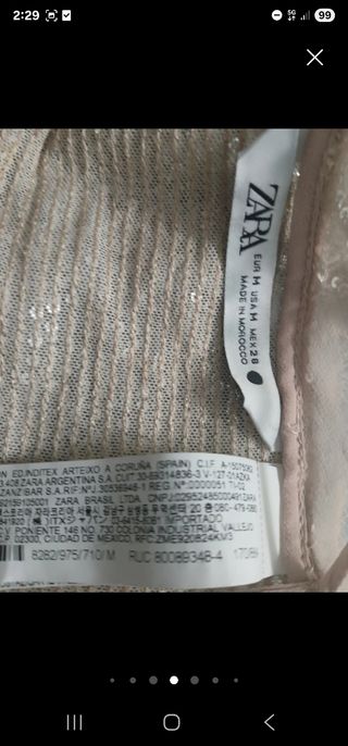 Top lentejuelas asimétrico dorado/plateado