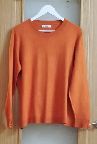 Jersey naranja teja mujer talla XL/42