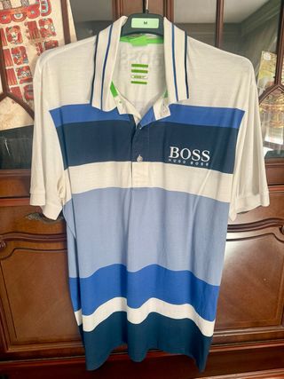 Polo Hugo Boss Talla M Rayas Azules