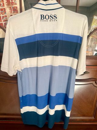 Polo Hugo Boss Talla M Rayas Azules