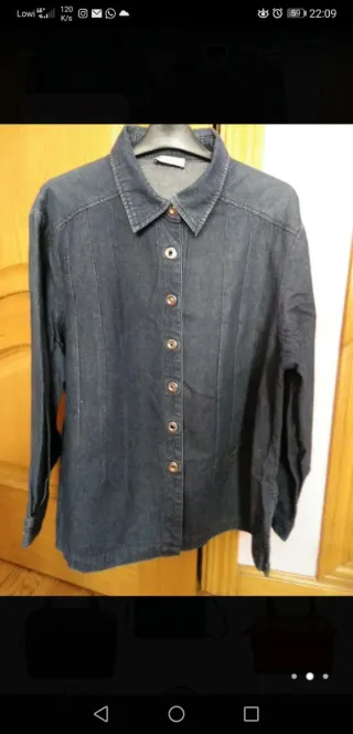 Blusa vaquera mujer T.48