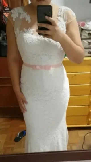 Vestido de Novia Blanco Encaje