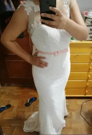 Vestido de Novia Blanco Encaje