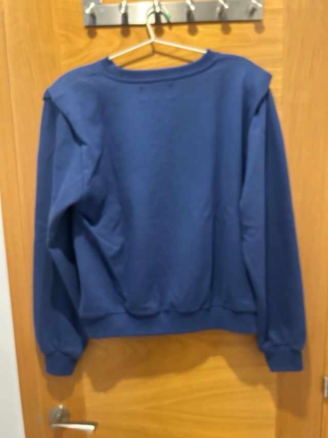 Sudadera Space Flamingo Azul Talla S