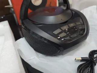 Reproductor CD Portátil Negro/Gris