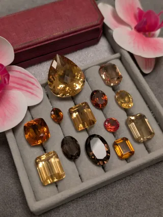 Lote piedras preciosas naturales