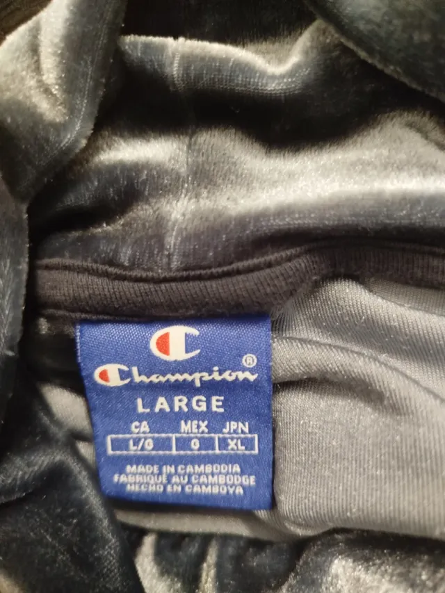 Camiseta Champion cuello alto gris