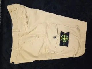 Stone Island Pantalón Corto Beige