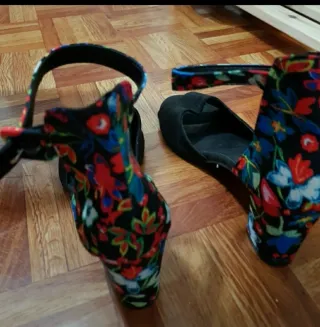 Sandalias Talla 40 Flores