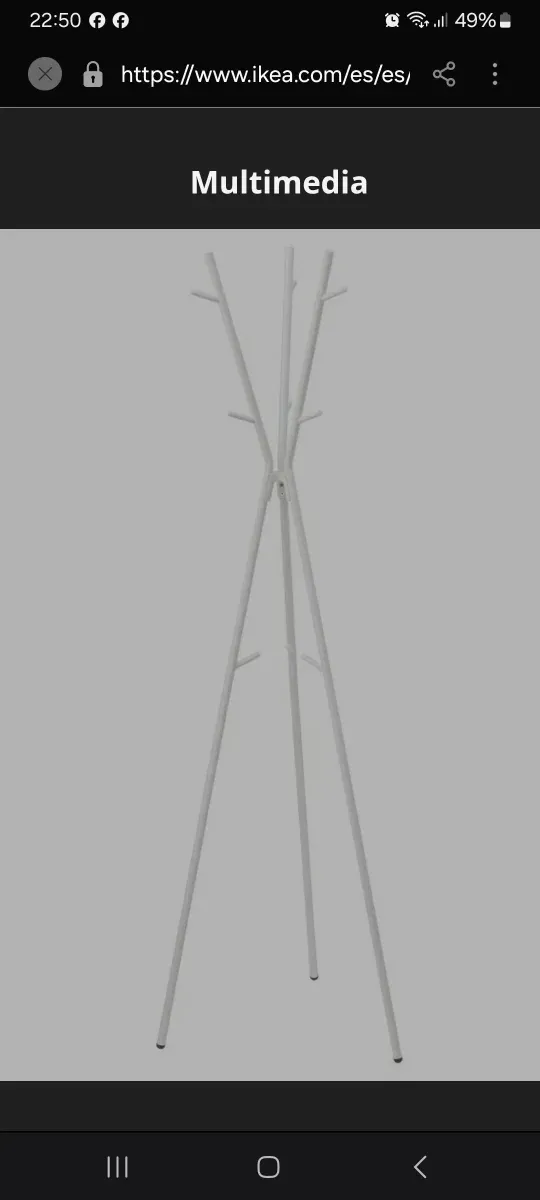 Perchero Ikea blanco nuevo