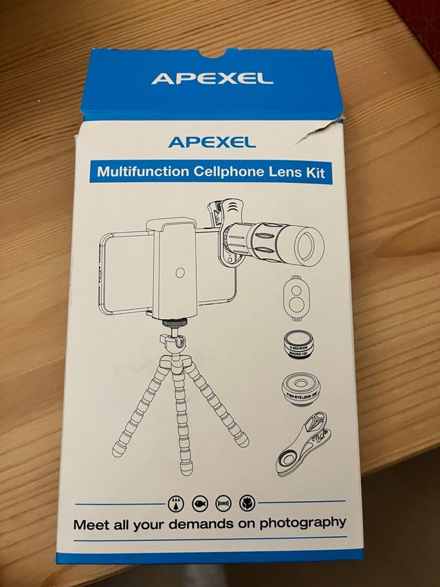 Kit Lentes APEXEL Multifunción Móvil