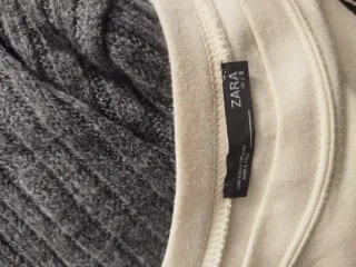 Sudadera Zara Beige Talla S