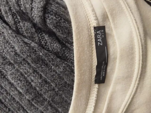 Sudadera Zara Beige Talla S