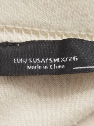 Sudadera Zara Beige Talla S