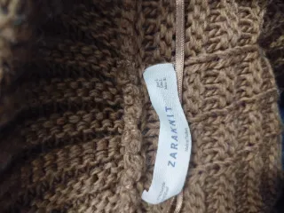 Chaqueta marrón de punto