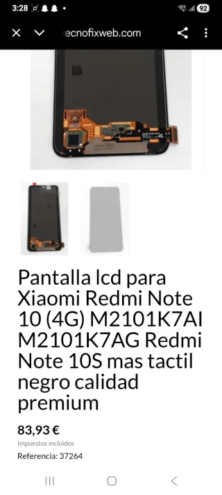 Pantalla LCD Xiaomi Redmi Note 10 (4G)