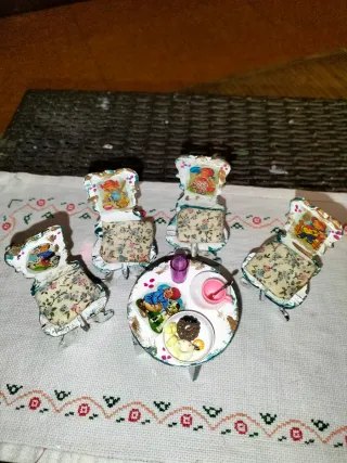 Juego casita muñecas miniaturas