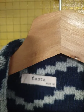 Chaqueta tejida multicolor