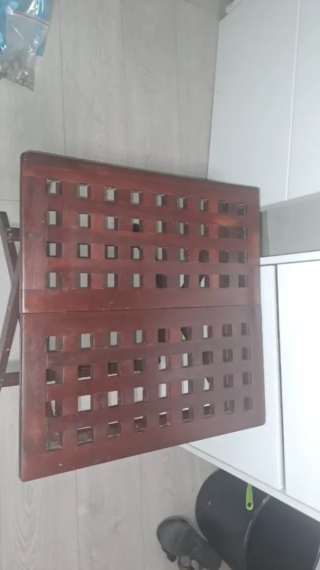 Mesa plegable de madera teka