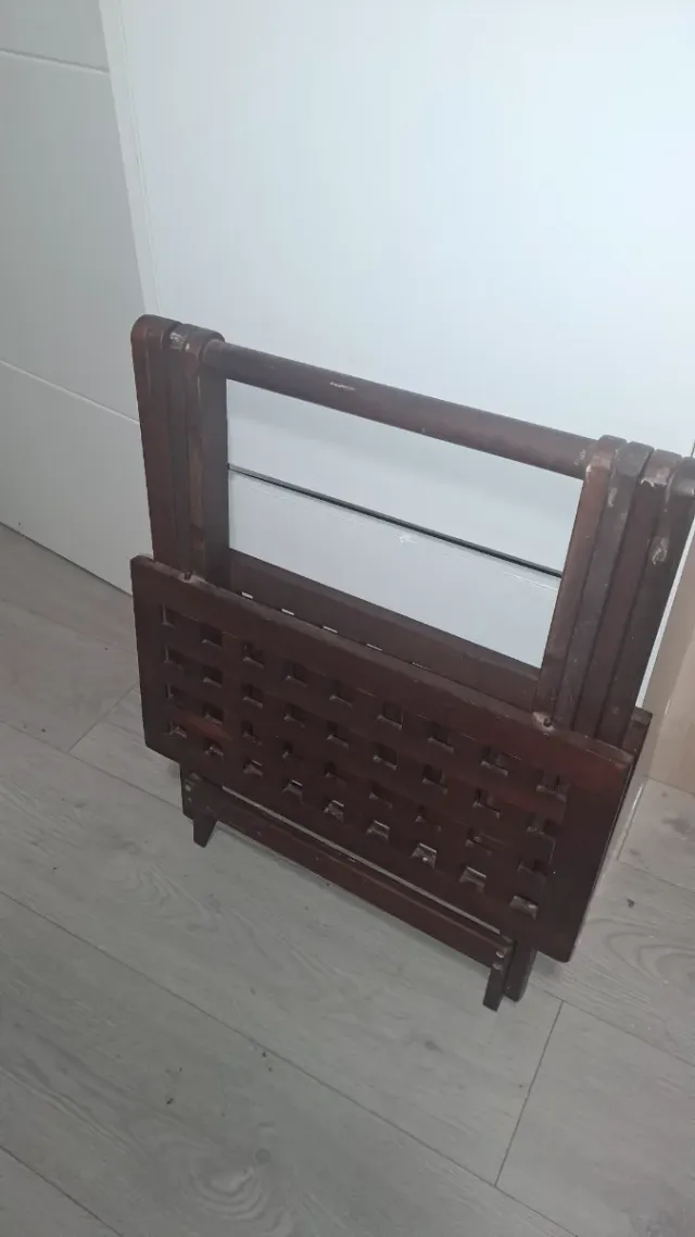 Mesa plegable de madera teka