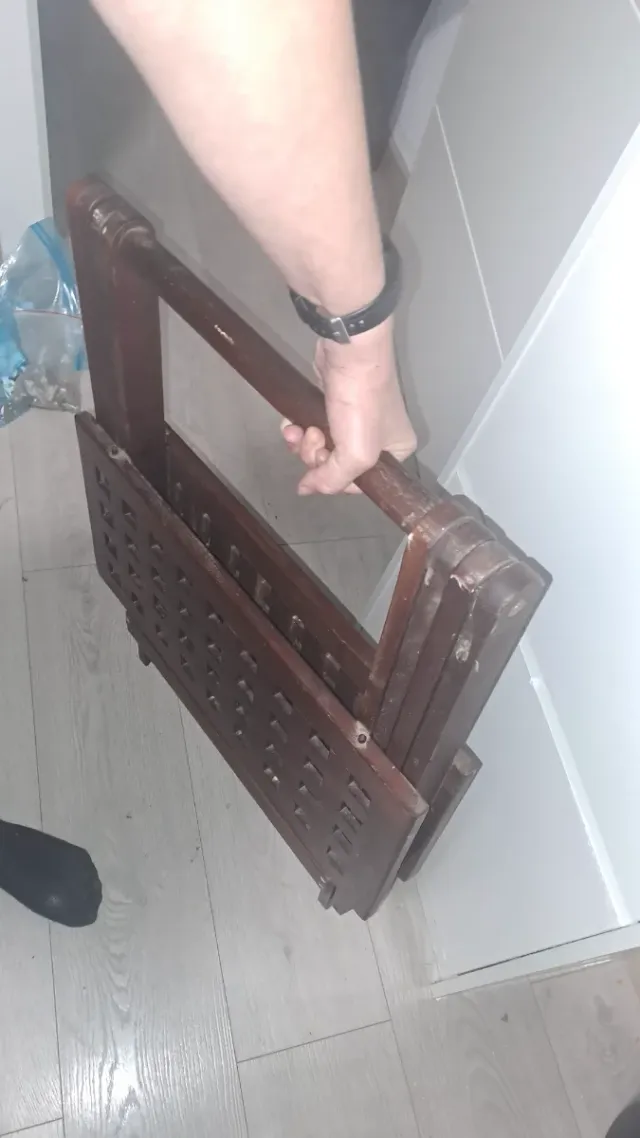 Mesa plegable de madera teka