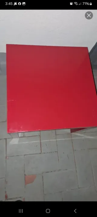 Tavolino ausiliario rosso IKEA Lack