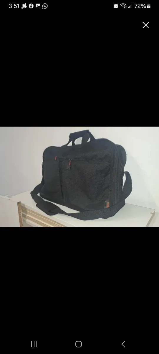 Mochila portátil o multiusos negra