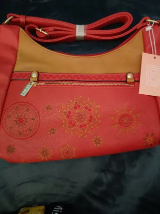 Bolso Bossanova Mujer Rojo,Marrón Nuevo bandolera.