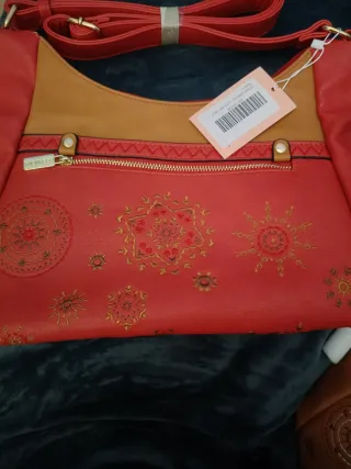 Bolso Bossanova Mujer Rojo,Marrón Nuevo bandolera.