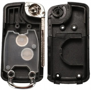 Carcasa llave 2 botones Peugeot Citroen