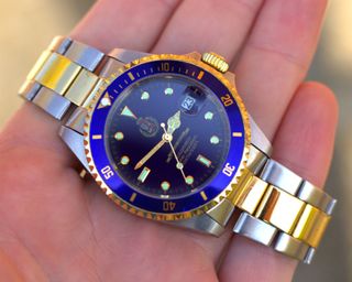 Orologio Rolex Diver Automatico Blu/Oro