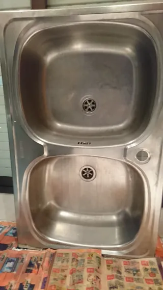 Fregadero doble acero inoxidable