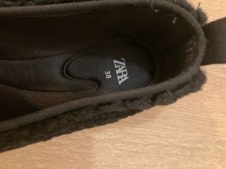 Bailarinas Zara pelo negras talla 38