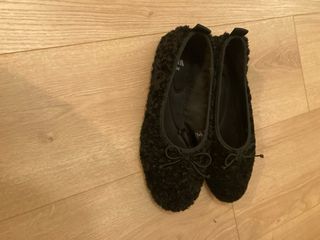 Bailarinas Zara pelo negras talla 38