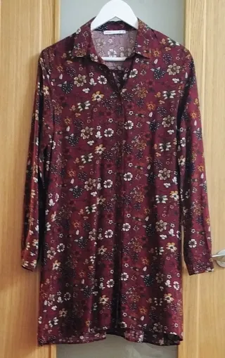Vestido estampado mujer manga larga Talla M