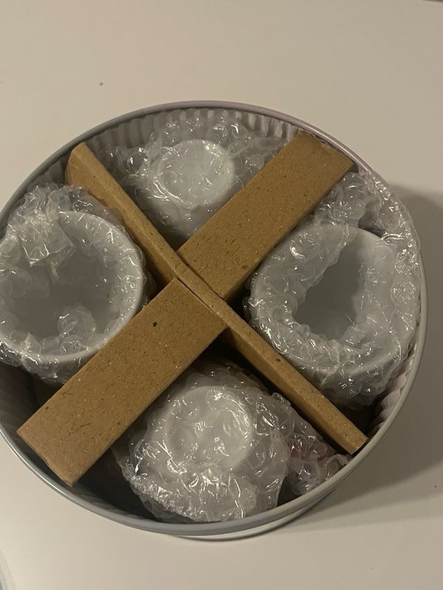 Set 4 Tazas Espresso Porcelana