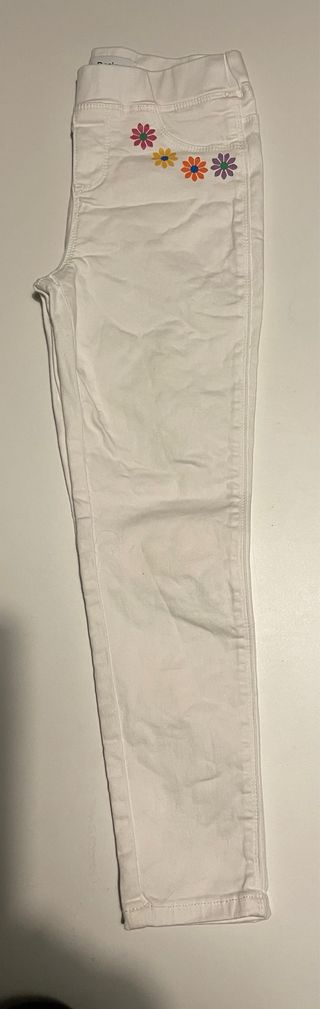 Pantalón vaquero blanco niña Desigual Talla 7/8