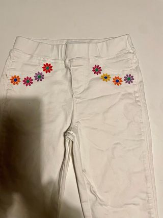 Pantalón vaquero blanco niña Desigual Talla 7/8