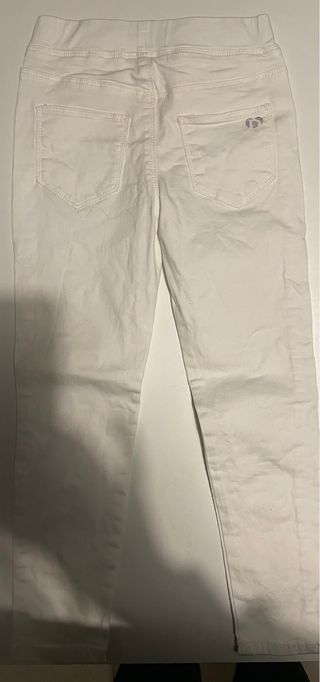 Pantalón vaquero blanco niña Desigual Talla 7/8