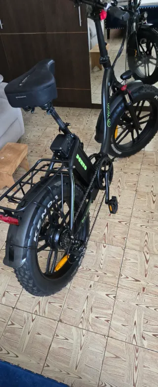 Bicicleta Eléctrica Fat Bike Negra