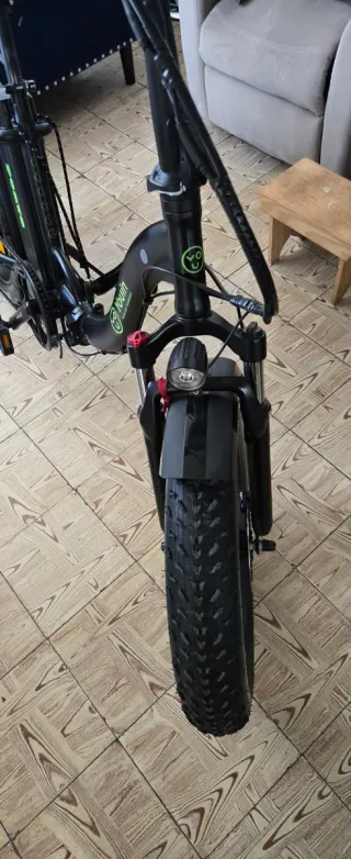 Bicicleta Eléctrica Fat Bike Negra