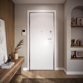 Puerta blindada madera