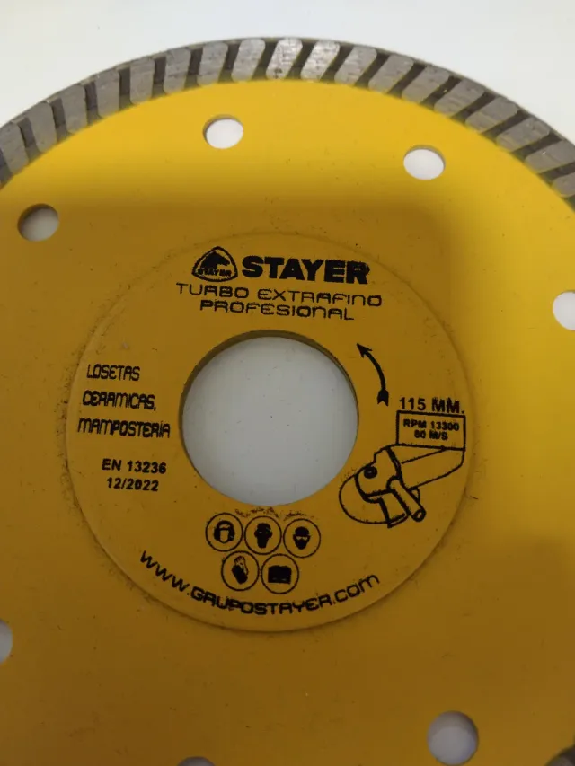 Disco Diamante Stayer 115mm Cerámica