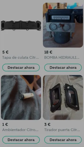 Piezas Citroën y Peugeot