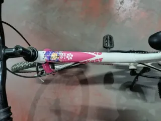 Bicicleta infantil DENBIKE 20 blanca y rosa