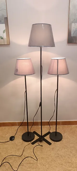 3 Lámparas de Pie Ikea